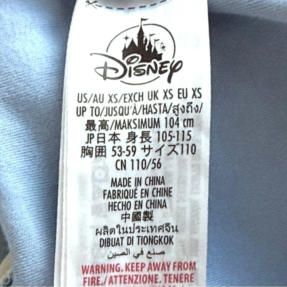 Disney Original Mickey Mouse Rugby Shirt Blue Cream Size XS 110 - Picture 9 of 9